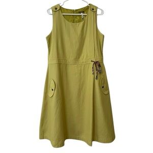 MATILDA JANE Sleeveless You & Me Drawstring Waist Dress Lined SIZE S Women